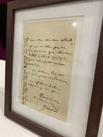 INGRES Jean Auguste Dominique - Superbe lettre encadrée au, Nieuw