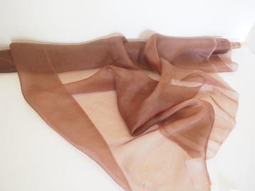 Zuivere zijde organza - Textiel - 400 cm - 135 cm