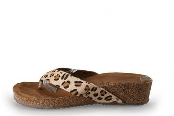 Lazamani Slippers in maat 40 Panter, Kleding | Dames, Schoenen, Slippers, Overige kleuren, Verzenden, Lazamani