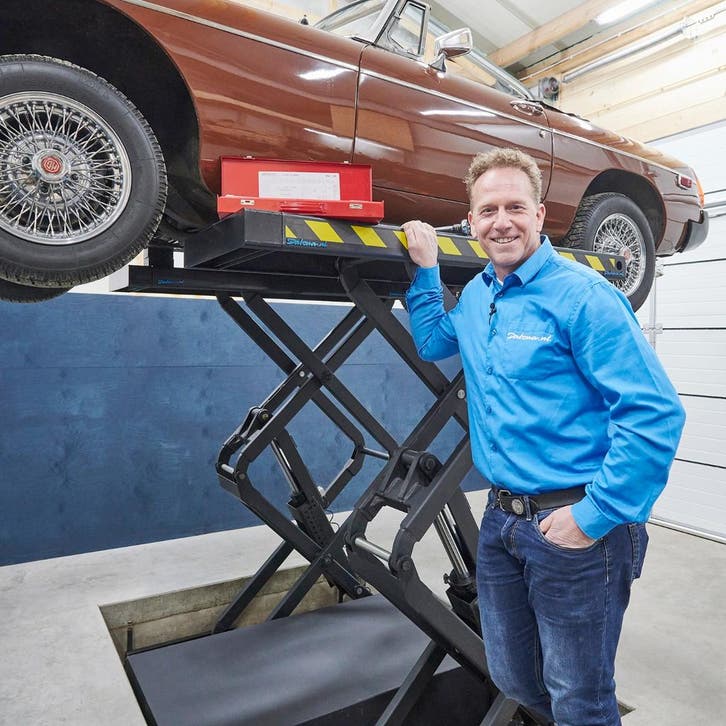 Datona Auto schaarhefbrug - 230V - Datona - Zwart, Autos : Divers, Outils de voiture, Enlèvement ou Envoi