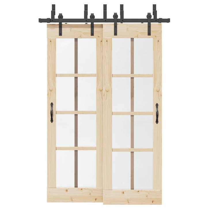 vidaXL Doos met onderdelen voor schuifdeur 152,5 cm staal, Doe-het-zelf en Bouw, Hang- en Sluitwerk, Nieuw, Verzenden