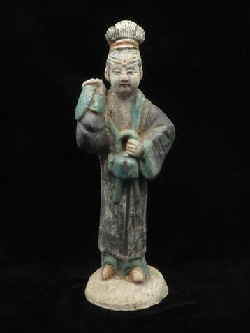 Oud-Chinees, Ming-dynastie Terracotta Geglazuurd, Antiek en Kunst