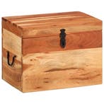 vidaXL Opbergbox 39x28x31 cm massief acaciahout, Huis en Inrichting, Verzenden, Nieuw