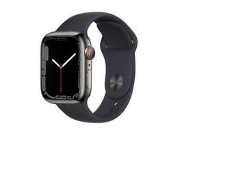 Apple Watch Series 7 - 45mm - Roestvrij staal - Grafiet -, Verzenden, Zo goed als nieuw, Apple