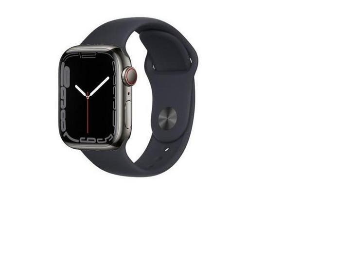 Apple Watch Series 7 - 45mm - Roestvrij staal - Grafiet -, Bijoux, Sacs & Beauté, Montres connectées, Envoi