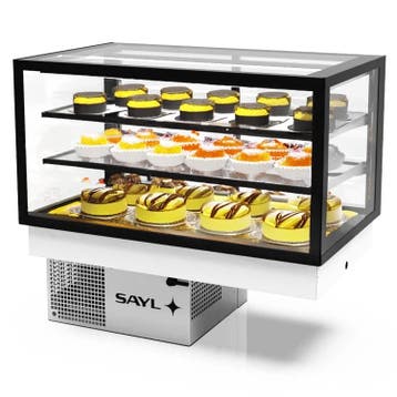 Drop-In Koelvitrine | INTEGRA | Zwart | +2°C/+6°C |, Verzenden, Nieuw in verpakking