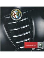 2003 2004 ALFA ROMEO PROGRAMMA BROCHURE DUITS, Nieuw