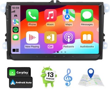 9 Android Autoradio VW/Skoda | -59% Retour Deal | OP = OP, Auto diversen, Autoradio's, Verzenden, Gebruikt
