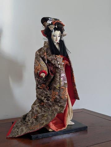 Figuur - Japanese geisha - Textiel - Japan (Zonder