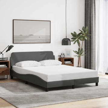Bedframe donkergrijs - Tweede kansje, OP = OP!, Huis en Inrichting, Slaapkamer | Bedden, Verzenden, Nieuw, Twijfelaar, 200 cm