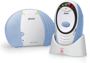 Alecto DBX-85 ECO - Babyfoon op afstand - Wit/Blauw •, Verzenden