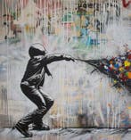 Dine Chanima - (XXL) Giant Neon Reflections Of Freedom, Antiek en Kunst