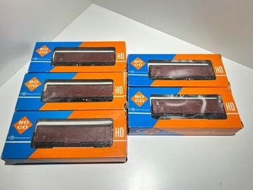 Roco H0 - 4332 - Modeltrein goederenwagonset (5) - DB