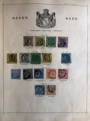 Wereld 1840/1911 - Schaubeks Permanente Album 1911 met zeer, Postzegels en Munten, Postzegels | Europa | Duitsland, Gestempeld