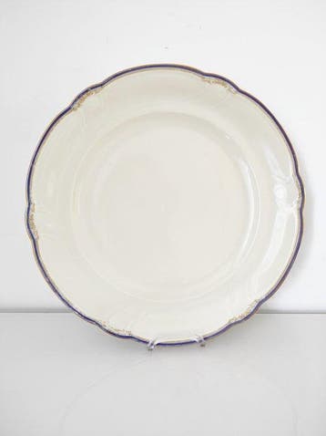 Bavaria - Assiette (12) - Doré bleu - Porcelaine