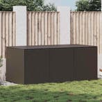 vidaXL Tuinbox 180x90x70 cm poly rattan bruin, Verzenden, Nieuw