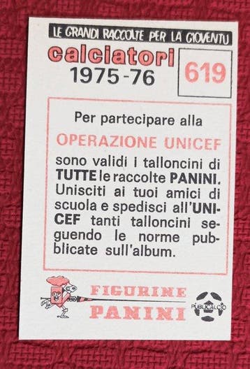Panini Calciatori 1975/76 #619 Franz Beckenbauer Sticker -, Collections