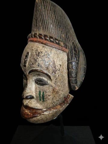 Prachtig Idoma-masker - Okua - Nigeria (Zonder minimumprijs)