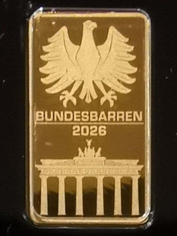 Allemagne. Gold Bar Bundesbarren 2026 1/200 Oz 9999er
