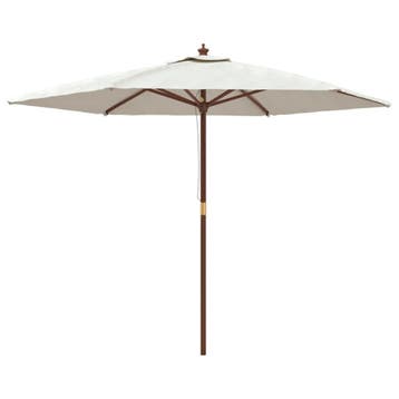 Houten Parasol 3m | Tweede kansje | OP = OP, Verzenden, Zo goed als nieuw, 2 tot 3 meter, Stokparasol