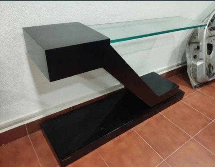 Linea 14 - Meuble dappui - Bois, Verre, Antiek en Kunst, Kunst | Designobjecten
