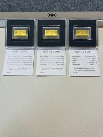 Tsjaad. 3000 Francs D-Mark Banknoten, 1000 DM, 500 DM, 200, Postzegels en Munten