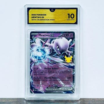 Pokémon Graded card - Mewtwo ex 064- 30th Anniversary –