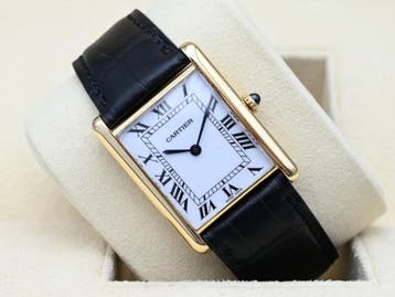 Cartier Tank Ref. 17011 Year 1970s (Box), Handtassen en Accessoires, Horloges | Heren, Overige merken, Leer, Polshorloge, Ophalen of Verzenden
