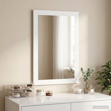 vidaXL Spiegel FAUSKE Wit 43 x 3,5 x 77 cm Rechthoekig, Verzenden, Nieuw