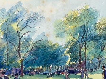 Raymond Renéfer (1879–1957) - Promenade dans un parc -