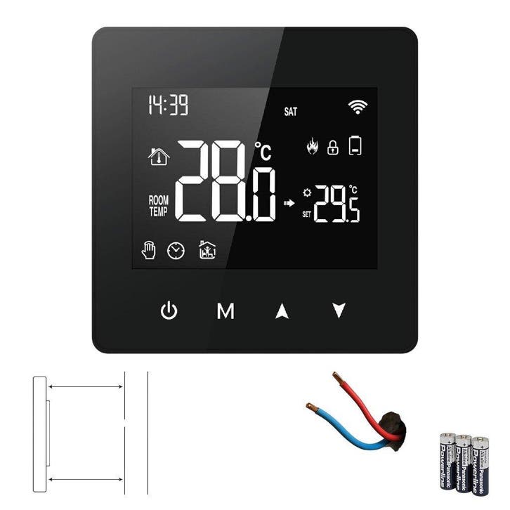 Wifi Opbouw Thermostaat met Touchscreen voor C.V. Installati, Doe-het-zelf en Bouw, Thermostaten, Nieuw, Verzenden