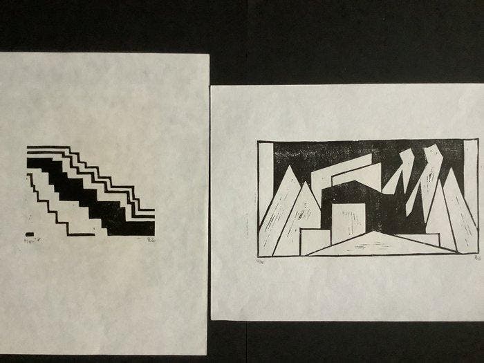 Thilo Maatsch (1900-1983) - Zwei abstrakte Kompositionen, Antiquités & Art, Antiquités | Autres Antiquités