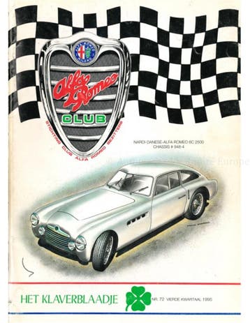 1995 ALFA ROMEO CLUB HET KLAVERBLAADJE 72 NEDERLANDS, Ophalen of Verzenden, Nieuw