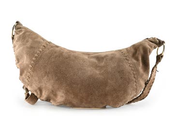 Manfield Schoudertas Bruin, Handtassen en Accessoires, Tassen | Damestassen, Verzenden, Gebruikt, Bruin