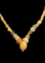 Oud-Romeins Geel Glas Kralenketting (Zonder minimumprijs)