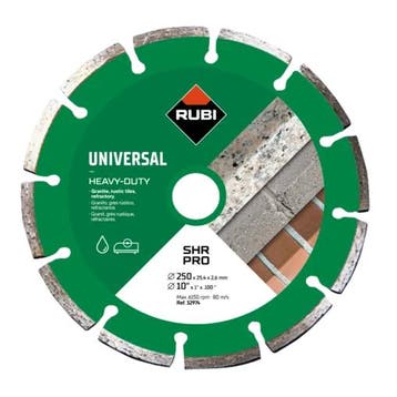 Rubi Zaagblad SHR 250 Pro 25,4 mm, Verzenden