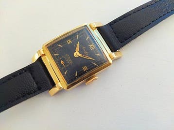 Mauthe - Germany (cal. 1001) - Tank - art deco style - gold