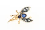 Sans prix de réserve - Broche - 18 carats Or jaune, Argent -
