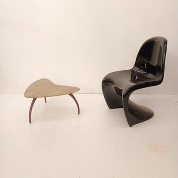 Kris Devillé - Table dappoint - Delta - chêne français,