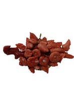 Pendentif - 18 carats Or jaune, Métal Corail rouge - Corail, Bijoux, Sacs & Beauté