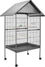 2dekans | tectake® - vogelkooi - volière - met puntdak - 168, Ophalen of Verzenden