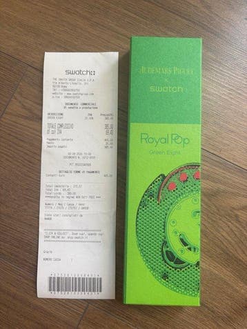 Swatch Royal Pop - Swatch × Audemars Piguet GREEN EIGHT -