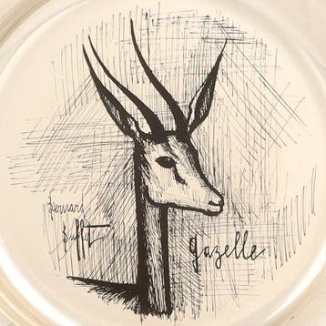Bernard Buffet voor Le Médaillier. - Bord - .925 zilver