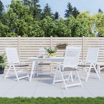 vidaXL Tuinstoelkussens 4 st 50x50x4 cm oxford stof grijs, Verzenden