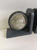 Serre-livres (2) - Bois, Métal - Serre-livres Globes