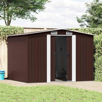 vidaXL Tuinberging 257x205x178 cm staal bruin, Verzenden, Nieuw