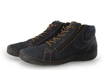 Josef Seibel Veterboots in maat 41 Blauw, Kleding | Heren, Boots, Zo goed als nieuw, Josef Seibel, Verzenden