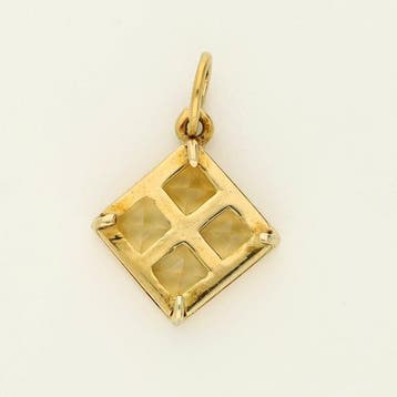 Pendentif - 18 carats Or jaune - 0.89ct. tw. Citrine -