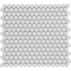 Wand Mozaïek Tegels Factory Keramiek Wit - Matje 31,5x29,4c, Ophalen of Verzenden, Wandtegels