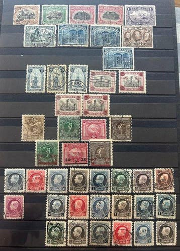 België 1912/1925 - Verzameling volledige reeksen met o.a., Gestempeld